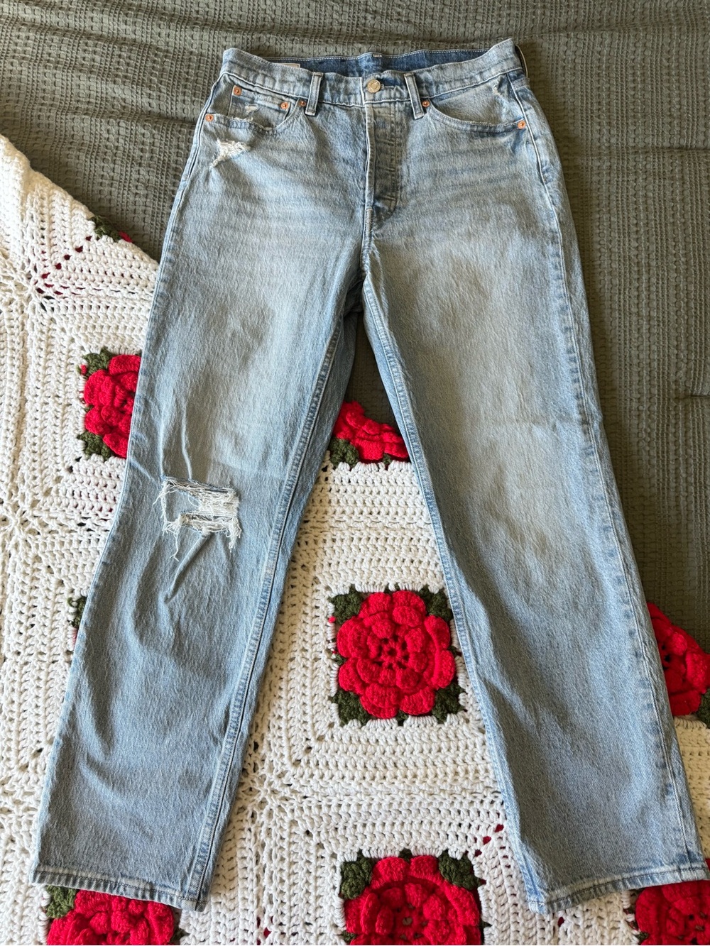 GAP Cheeky High Rise Straight 28